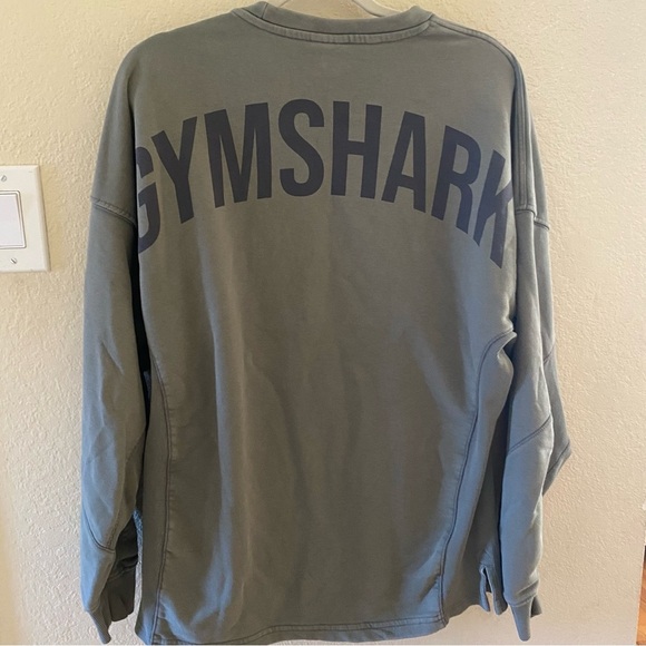 GymShark Mens Powerwashed Crewneck Sweater - Picture 3 of 3
